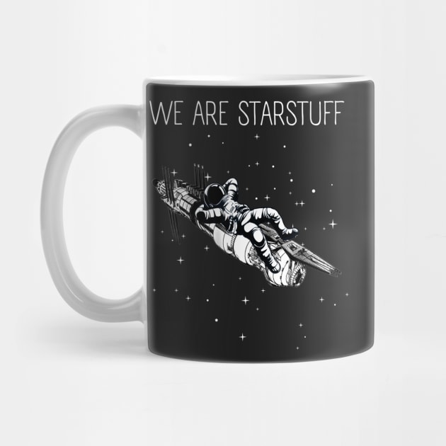 Copy of We Are Starstuff III - Astronaut - Space Station - Black - Sci-Fi by Fenay-Designs